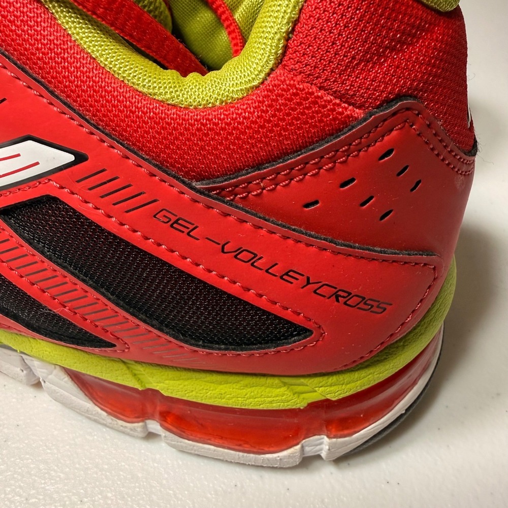 Asics Gel-Volleycross Revolution Red Lime Volleyball Shoes B301Y Mens 12.5 - Picture 12 of 14